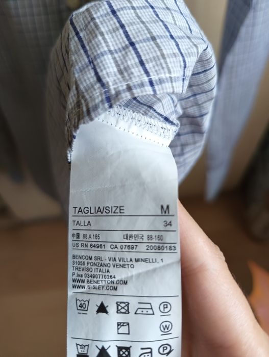 Koszula w krate United Colors of Benetton Rozmiar M