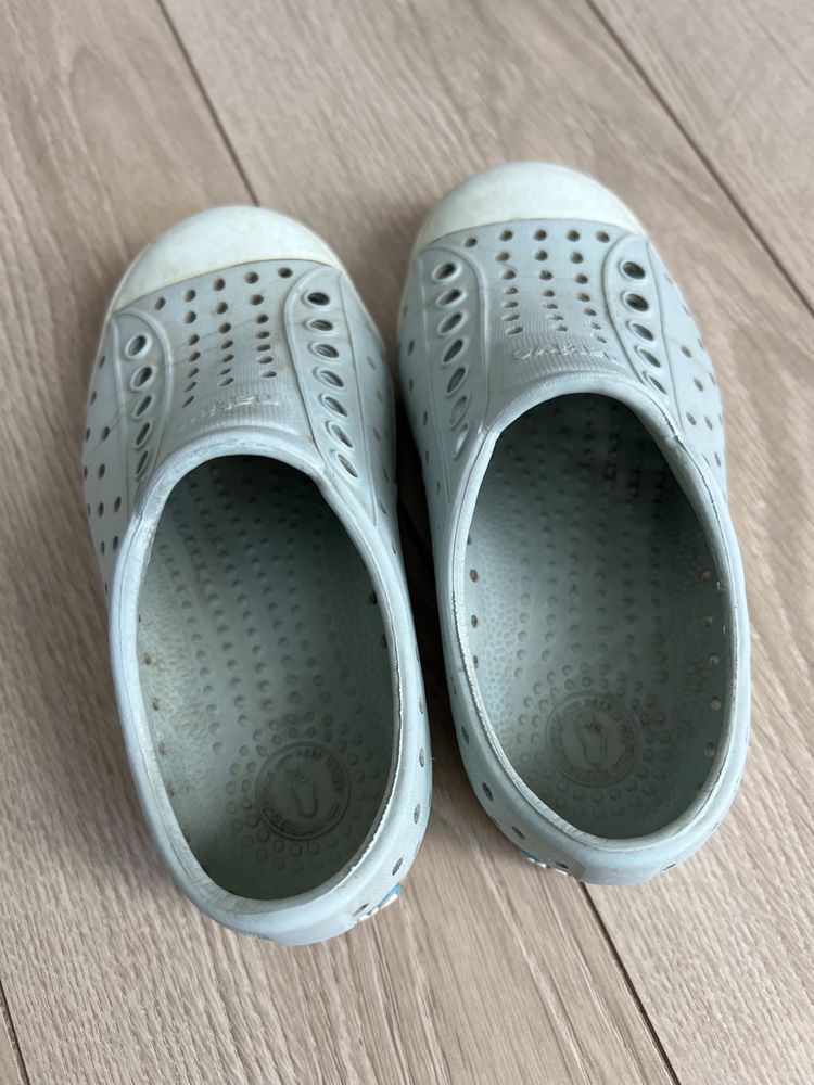 Buty dzięce Native, trampki z tworzywa jak Crocs, miętowe