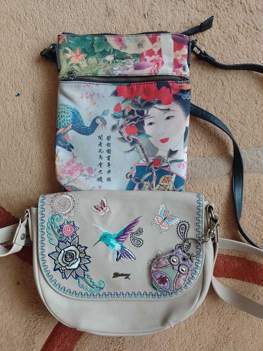 Dwie torebki Desigual i Mantarray