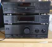 Sprzęt HIFI KENWOOD z kolumnami Cabasse