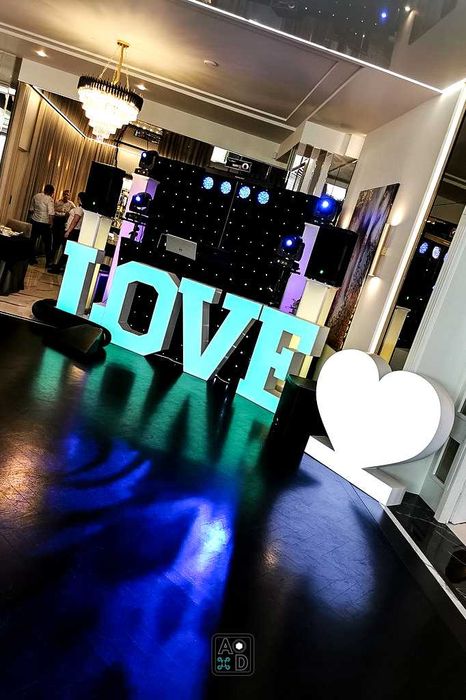 VideoBudka360, Biały Miś, Napis LOVE, FotoBudka360,DJ, Oprawa Muzyczna