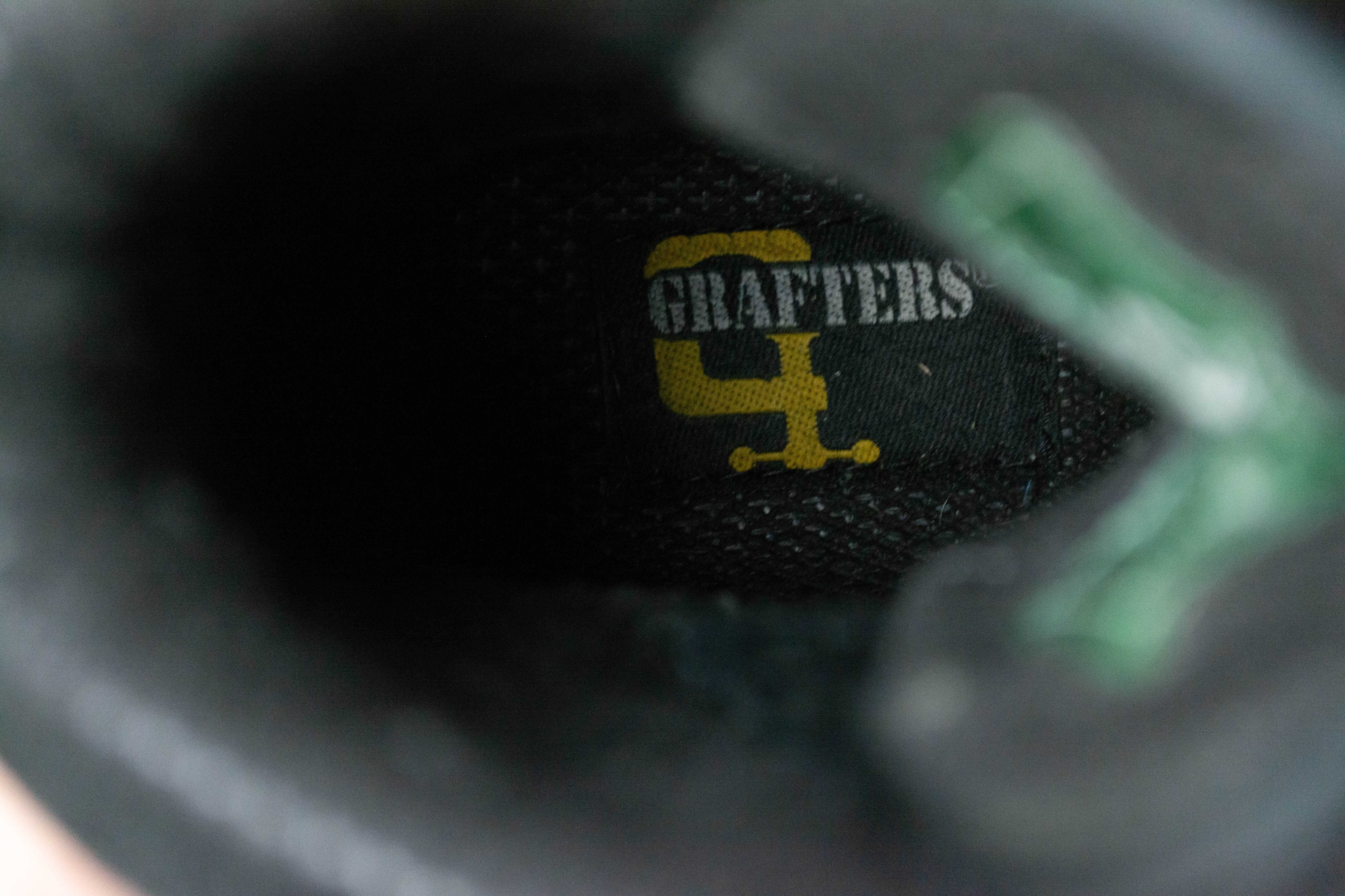 Grafters G czarne buty trapery skórzane