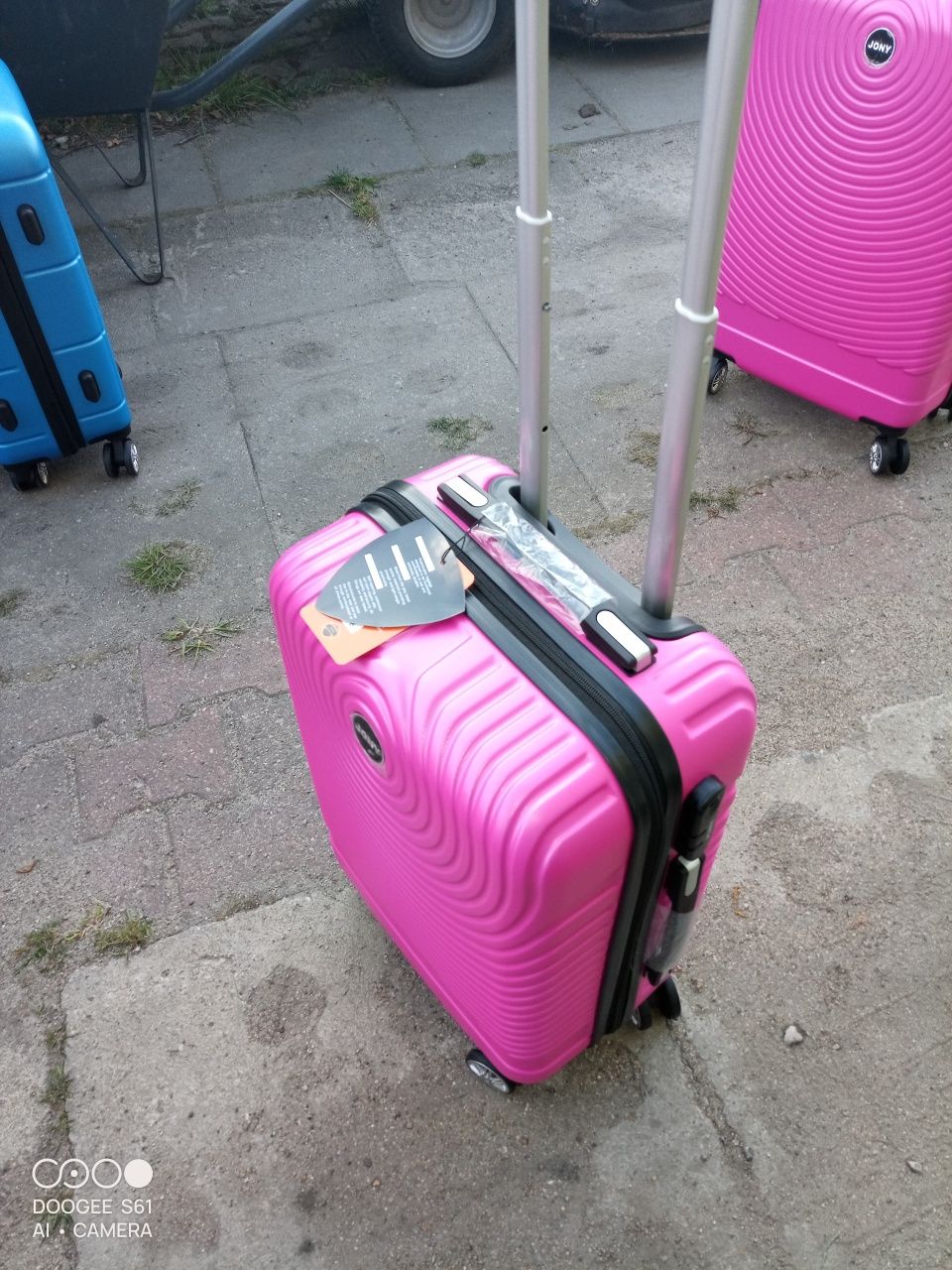 Nowa mała walizka podróżna ABS na czterech obracanych kółkach 360 st