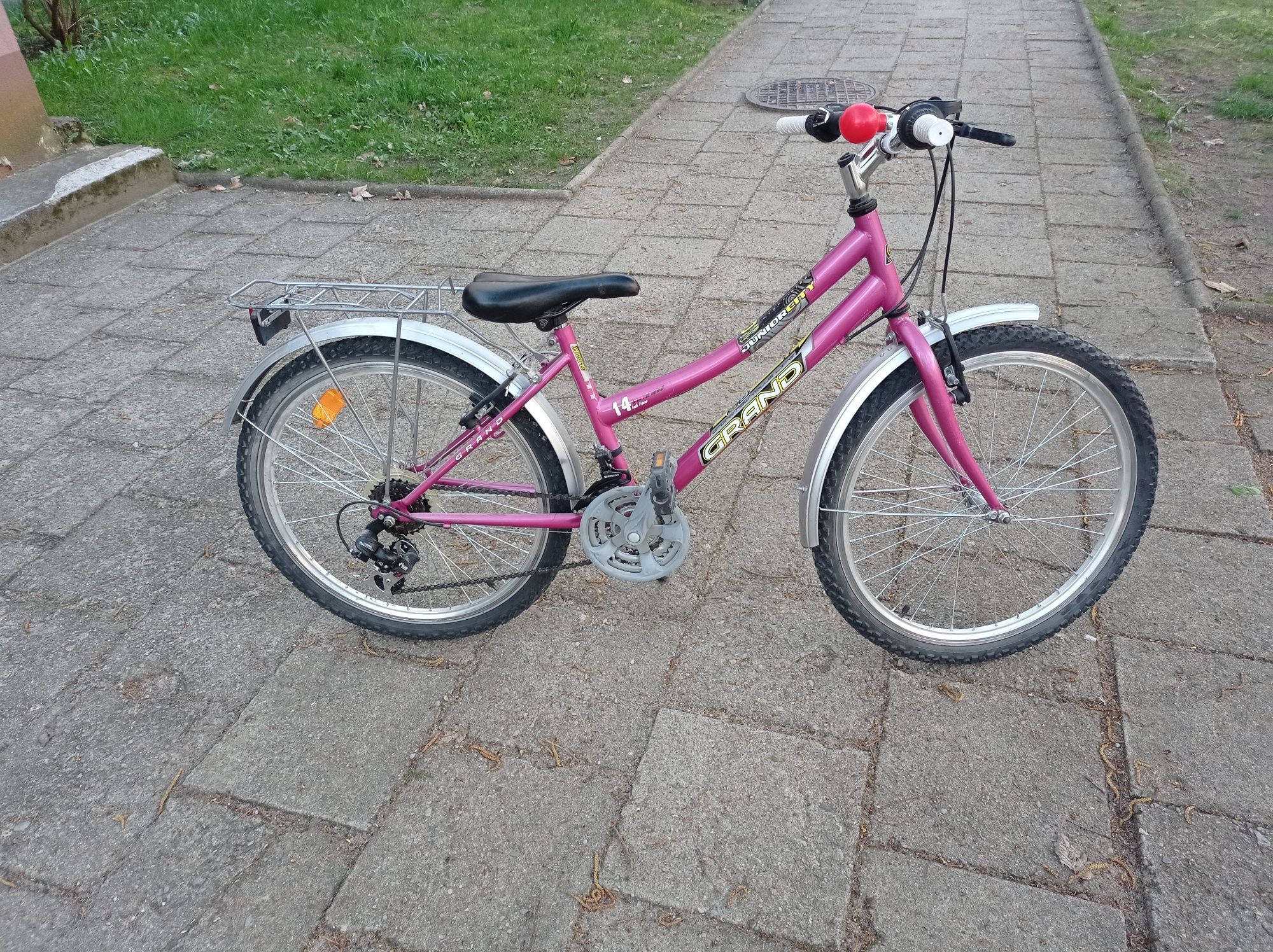Rower różowy dla dziewczynki 6-10 lat 24 cale