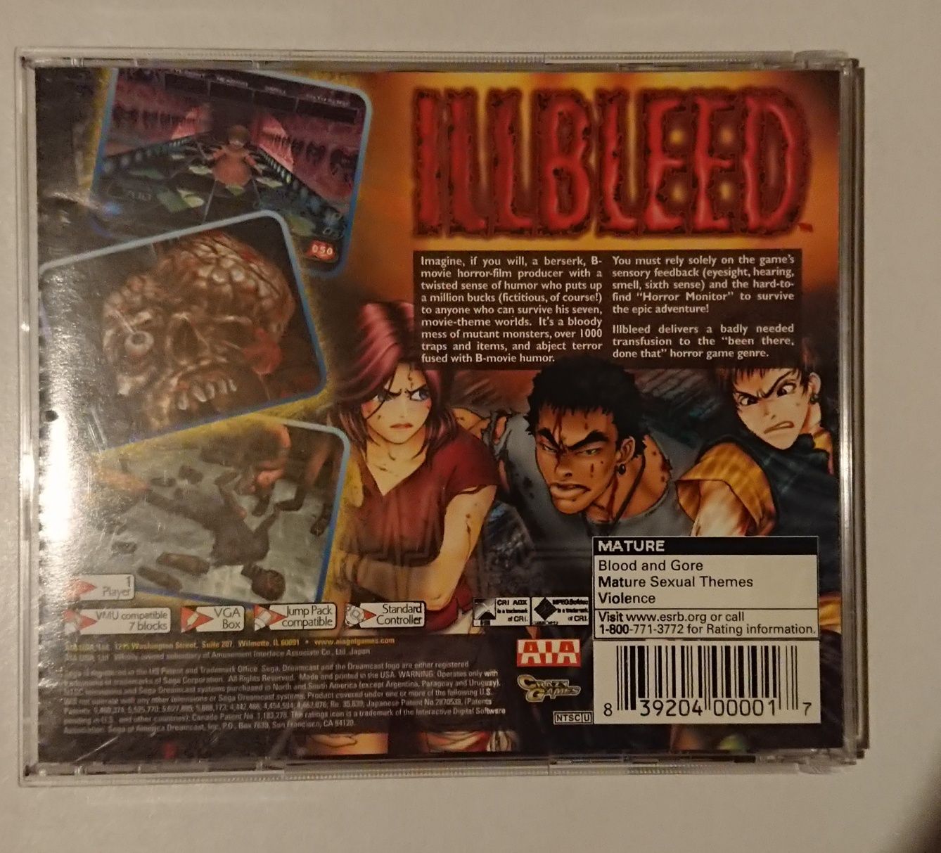 Sega Dreamcast Illbleed ntsc