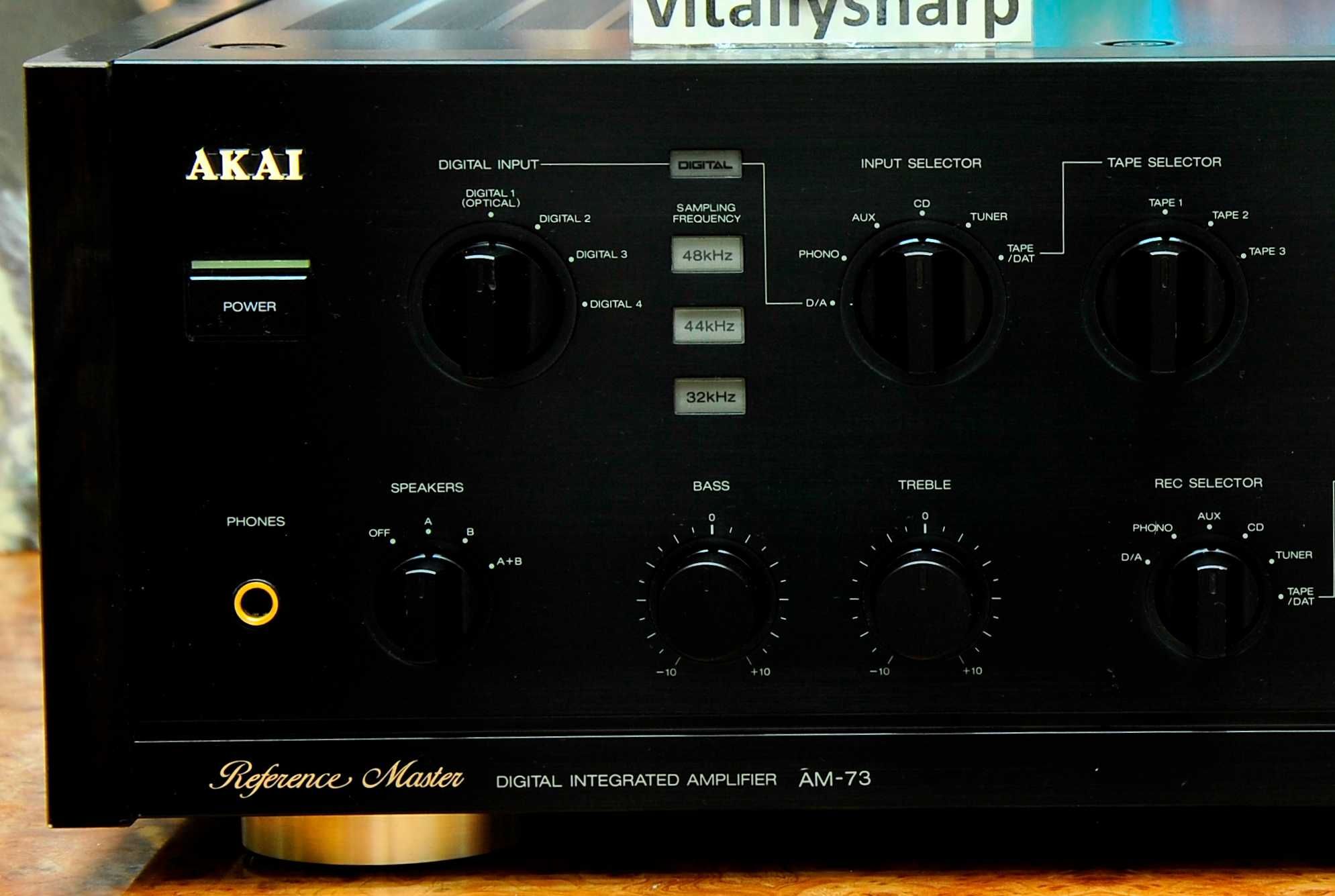 Hi-End усилитель AKAI AM-73 (654) 18кг от 100вт Много интересного!