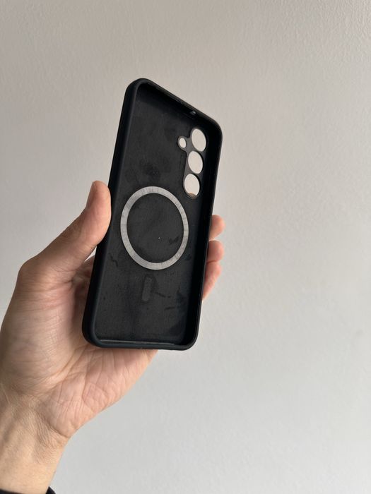 Etui plecki silikon 2mm MagSafe czarne do SAMSUNG GALAXY S25 PLUS