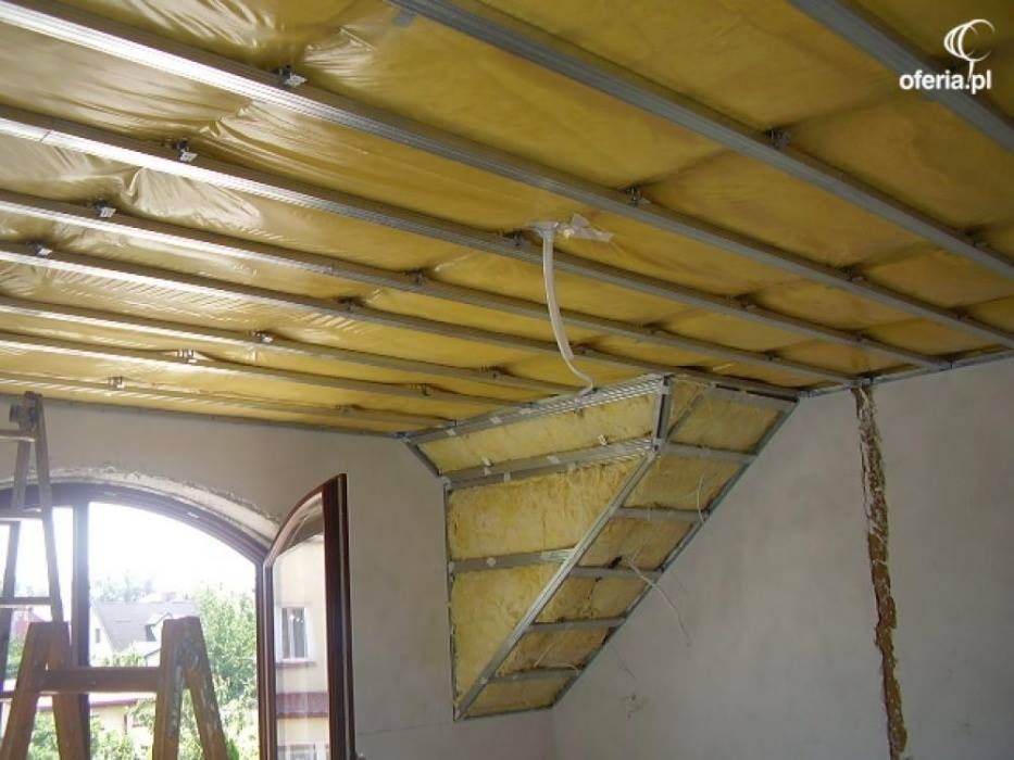 TYNKI MASZYNOWO  Zabudowa KG ocieplenie poddasza pianka PUR Celuloza