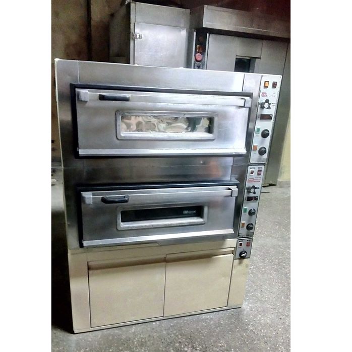 Piec do pizzy "Pizza System", włoski, duża wydajność, płyta szamotowa