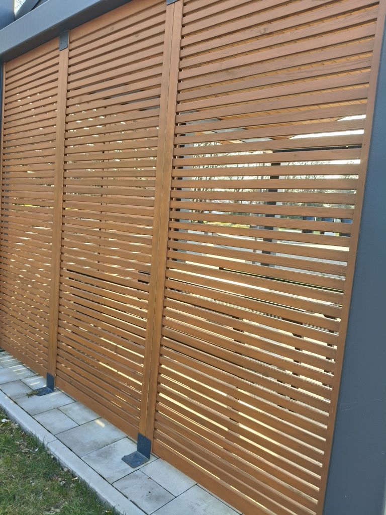 Panel drewniany żaluzja ogrodzenie ażury płot ażurowy na wymiar