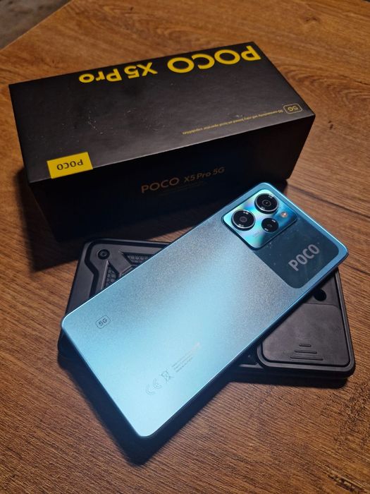 Poco X5 pro 8/256 komplet +etui pancerne