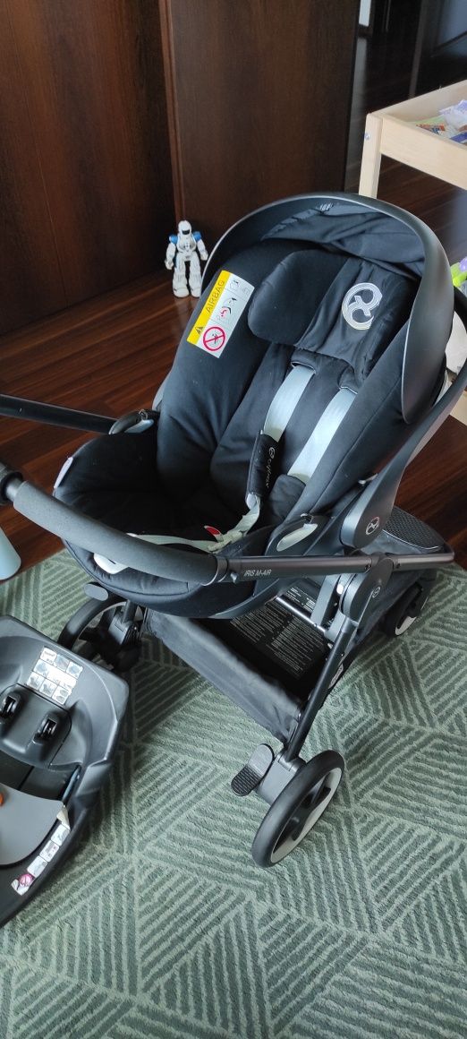 Carrinho cybex + ovo + isofix + adaptadores