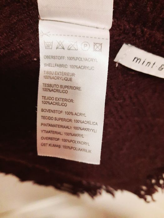 Ciepły damski szal Mint & Berry