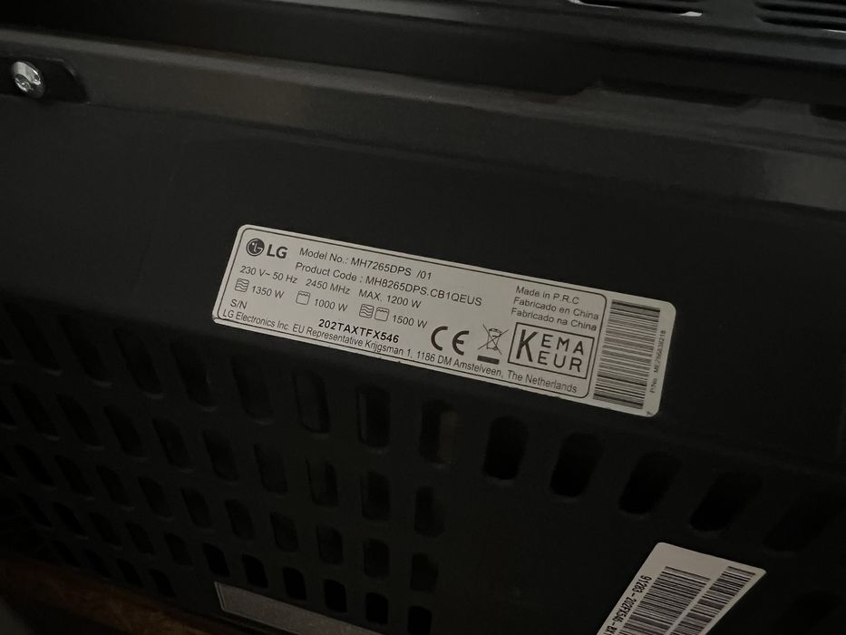 Microondas LG MH7265DPS