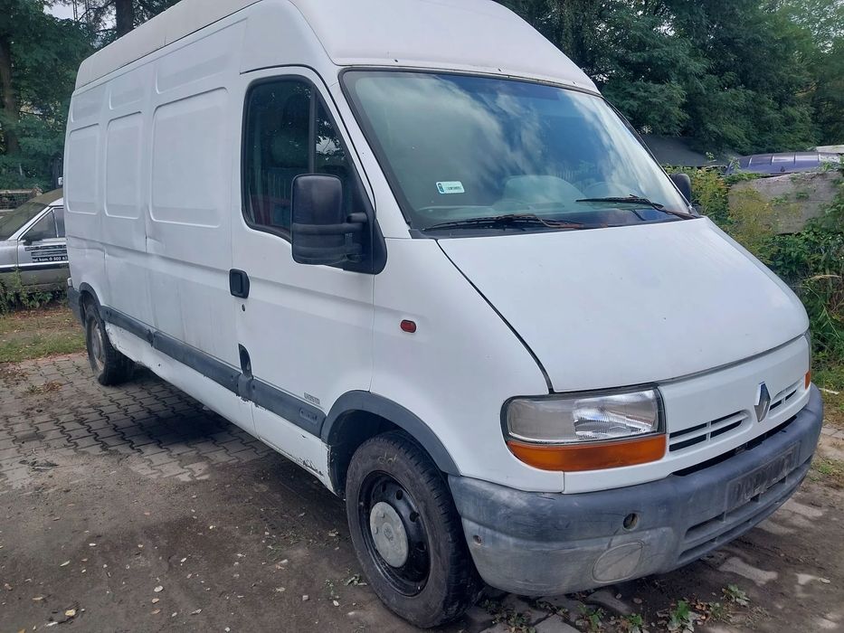 Renault Master II Opel Movano 2 silnik kompletny 2.8 DTI maglownica turbina konsola szyba czołowa belka felga koła wzmocnione lampa zderzak błotnik zegary klamka półoś stacyjka sterownik lusterko łapa mocowanie pompa panel maska belka mcperson amortyzator