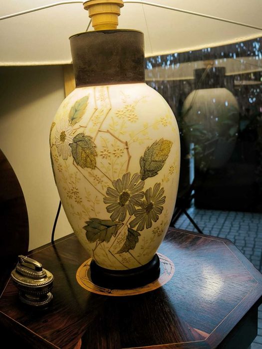 Candeeiro pintado á mão