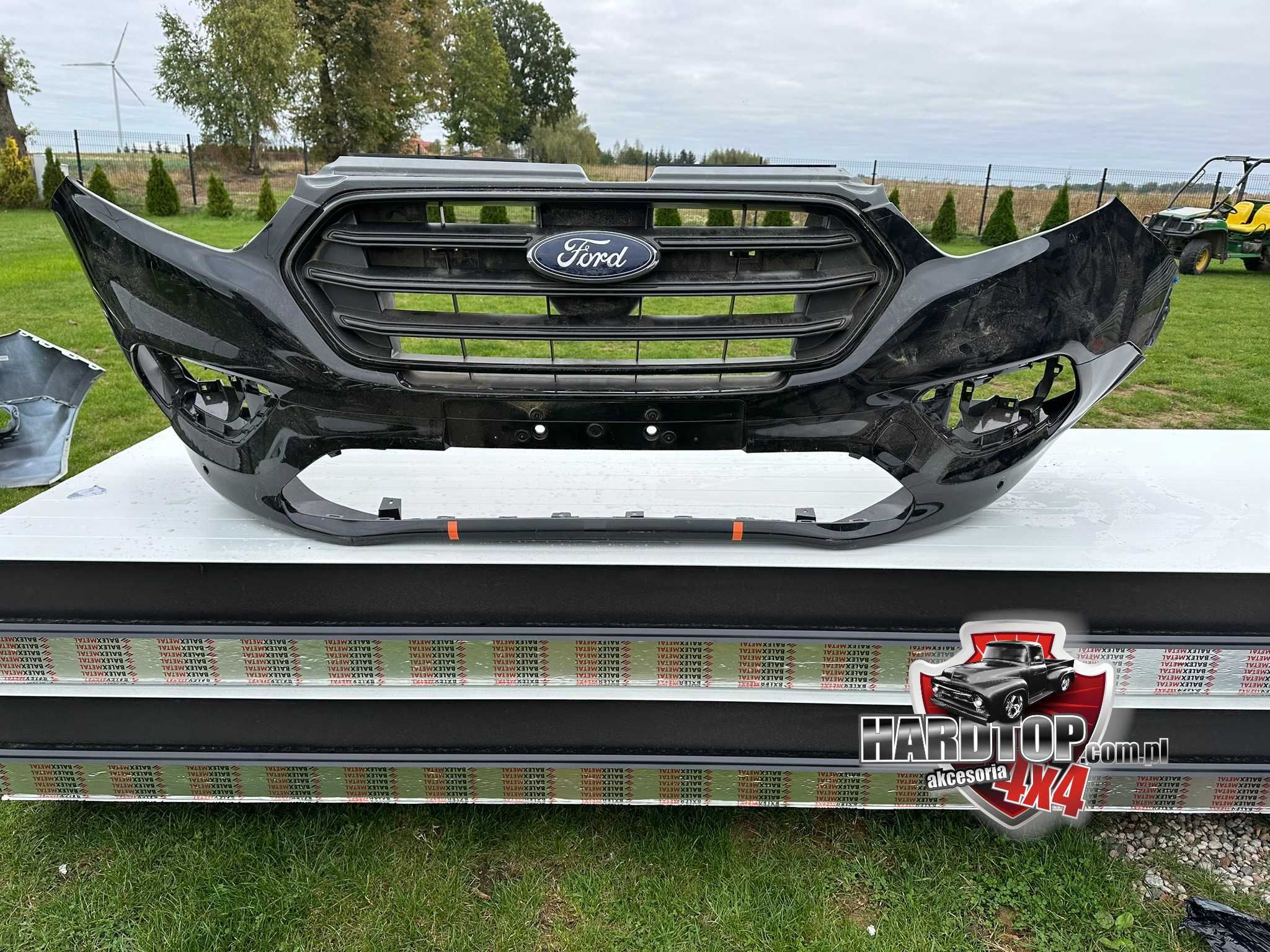 Zderzak Grill Ford Transit Custom 2023+ Przód Lift CZARNY