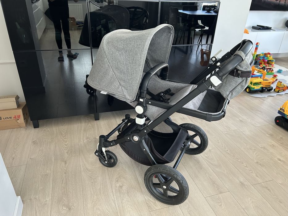 Wózek 2w1 Spacerówka Gondola Bugaboo Cameleon 3 Plus szary czarny