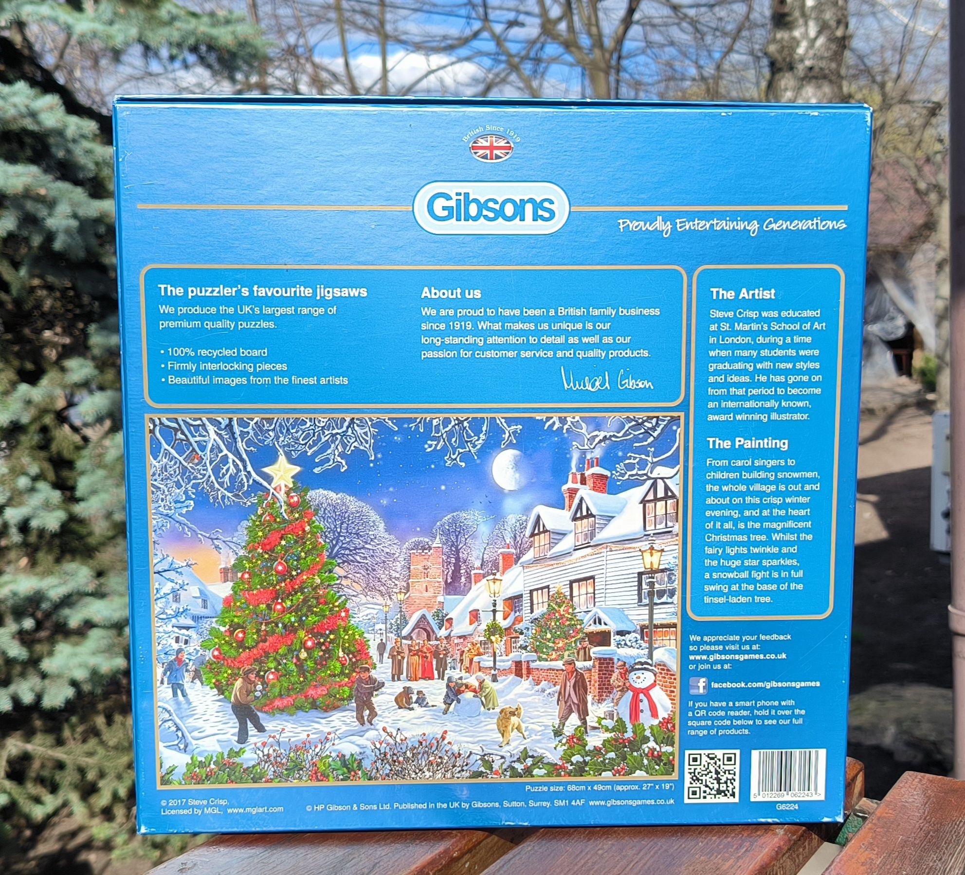 Пазли Gibsons The Village Christmas Tree 1000 елементів