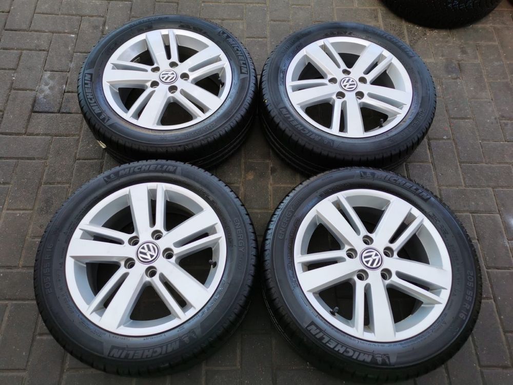 5x112 Koła Alu R16 VW Touran Golf Caddy ET50 205/55 Michelin 7mm LATO