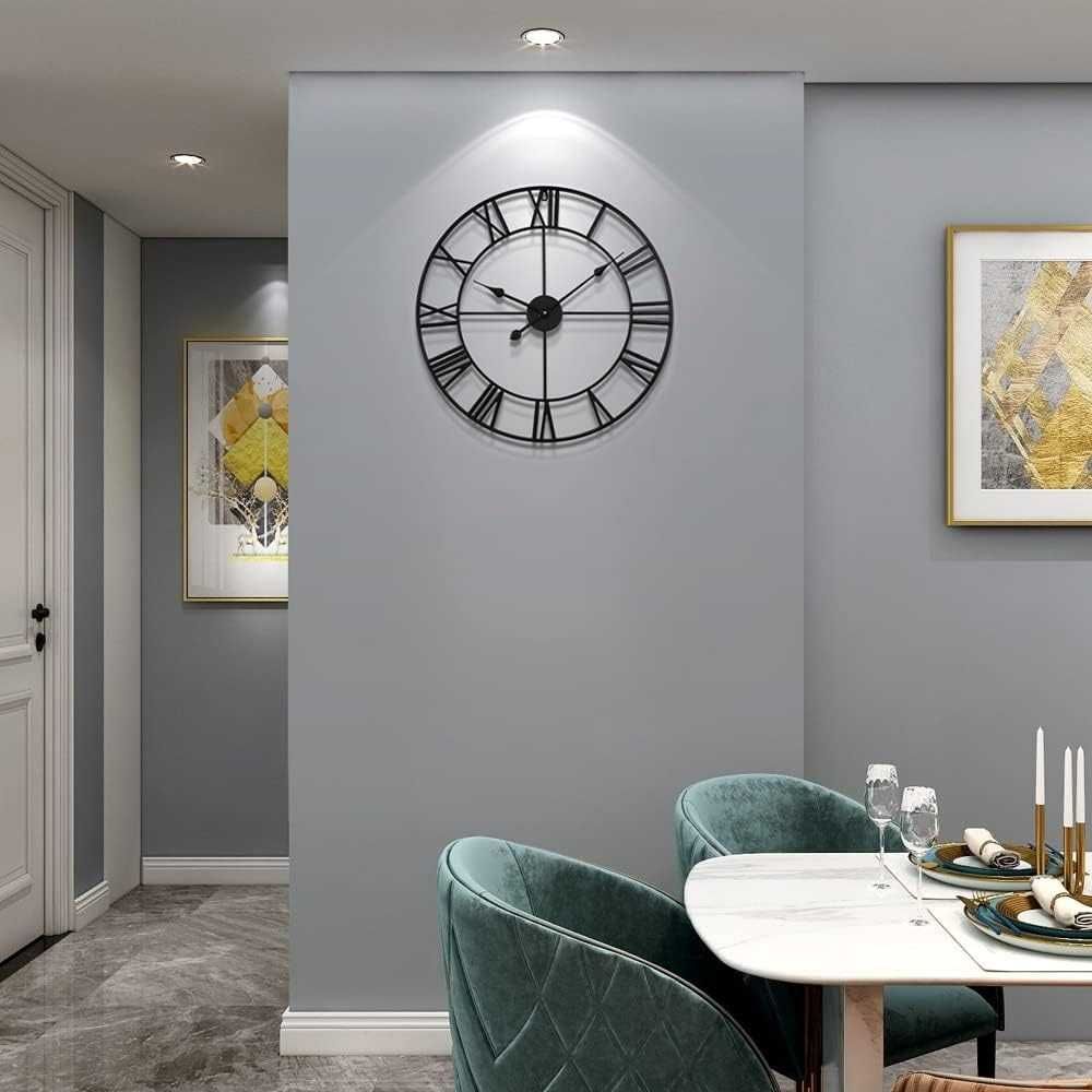 Nowy zegar ścienny / drewniany / loft / okrągły / 60cm !3641!