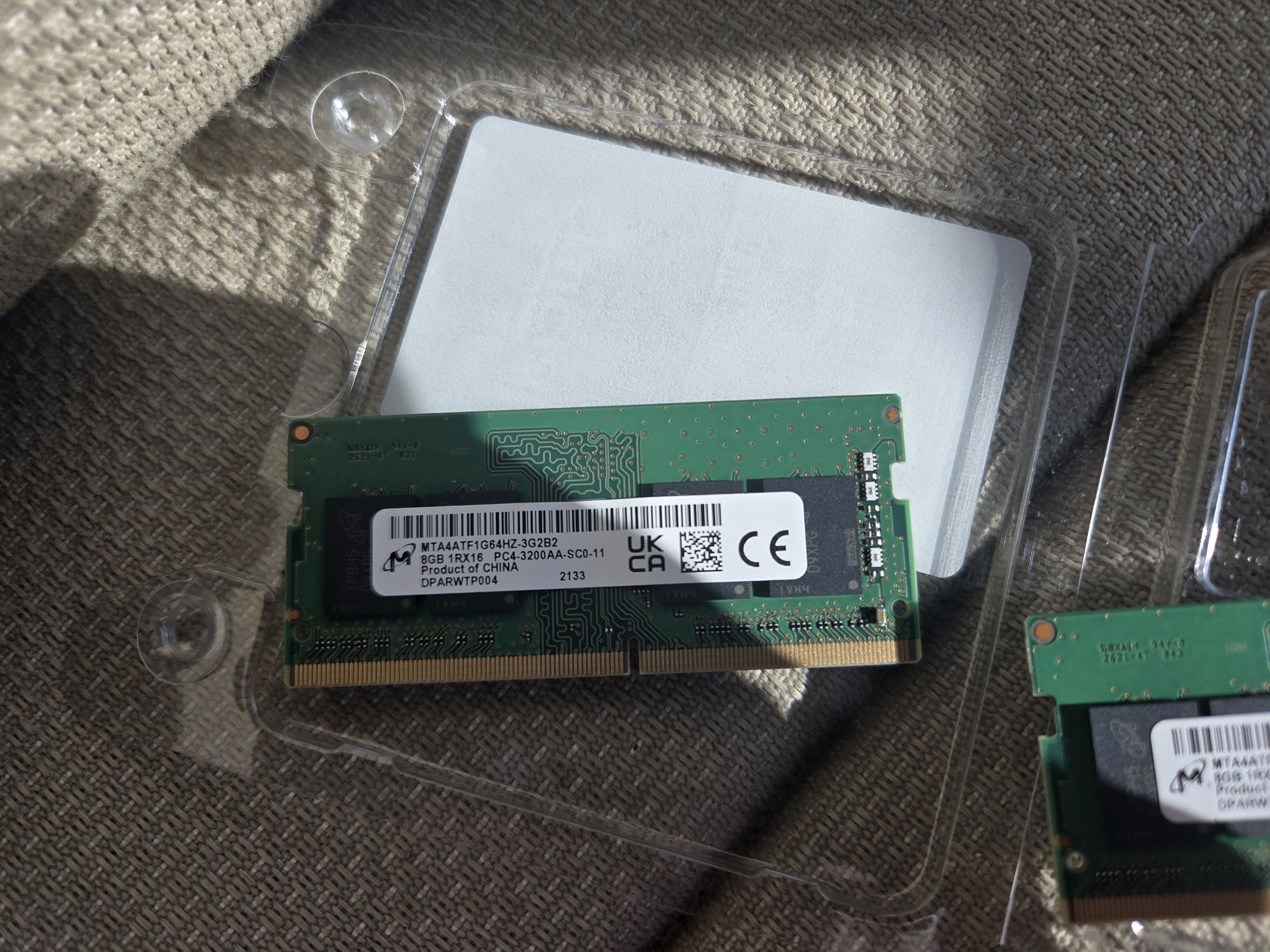 Pamięć RAM do laptop DDR4 8GB MICRON 3200MHz MTA4ATF1G64HZ-3G2B2 SO-DI
