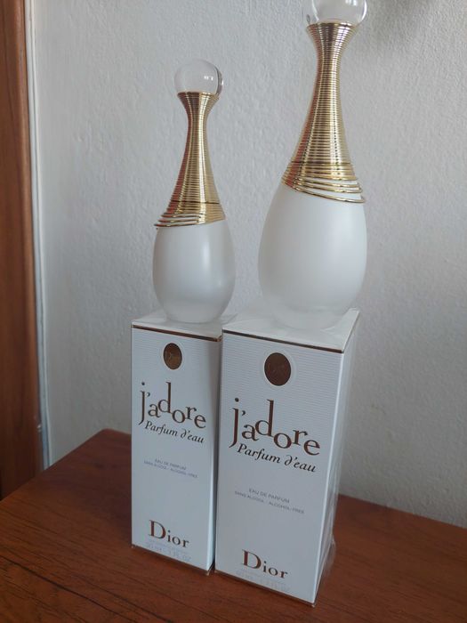 Flakony puste po J'ADORE Parfum d'eau białe  butelki 30ml, 50 ml