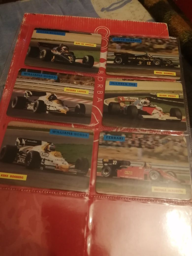 Calendários de bolso (1985) | Carros Fórmula 1