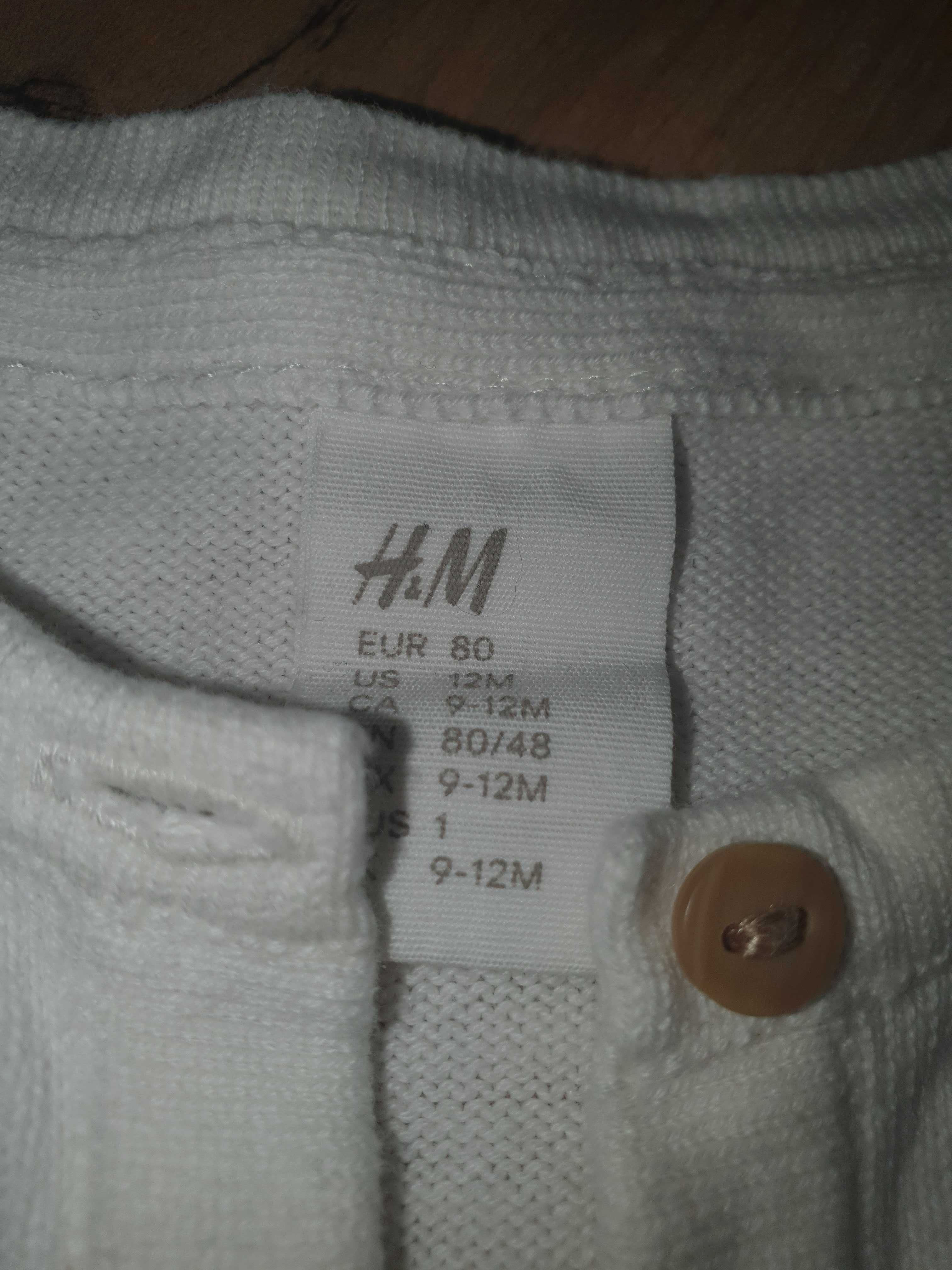 Sweterek dla dziewczynki roz. 80. H&M. Nowy bez metki