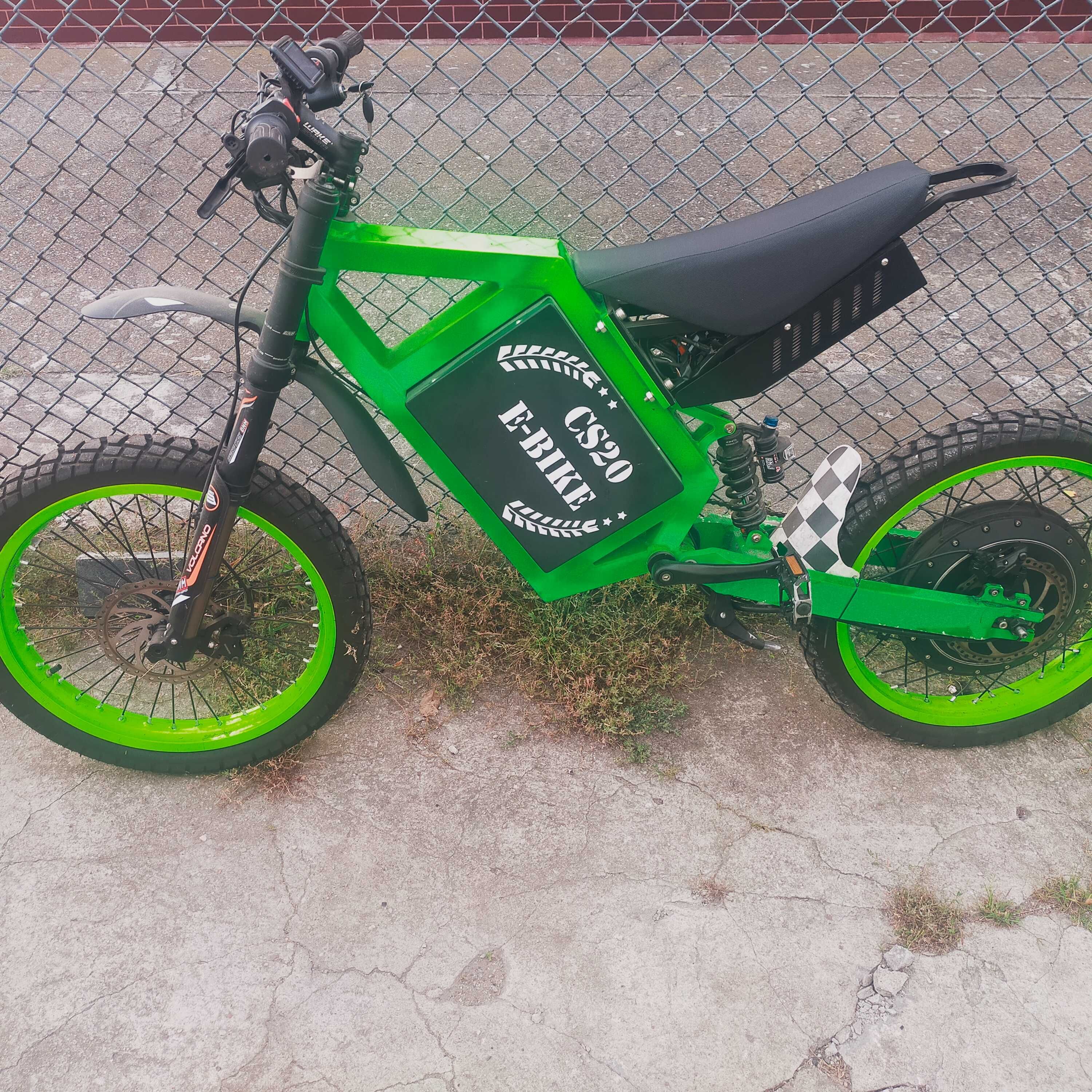 Rower Elektryczny EBIKE 12KW qs273 100km/h kariwa stealth falcon qs205
