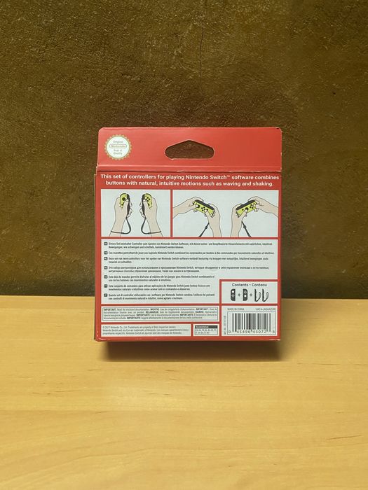 Par joy-con amarelo neon nintendo switch originais