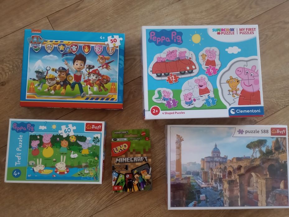 Sprzedam puzzle, uno