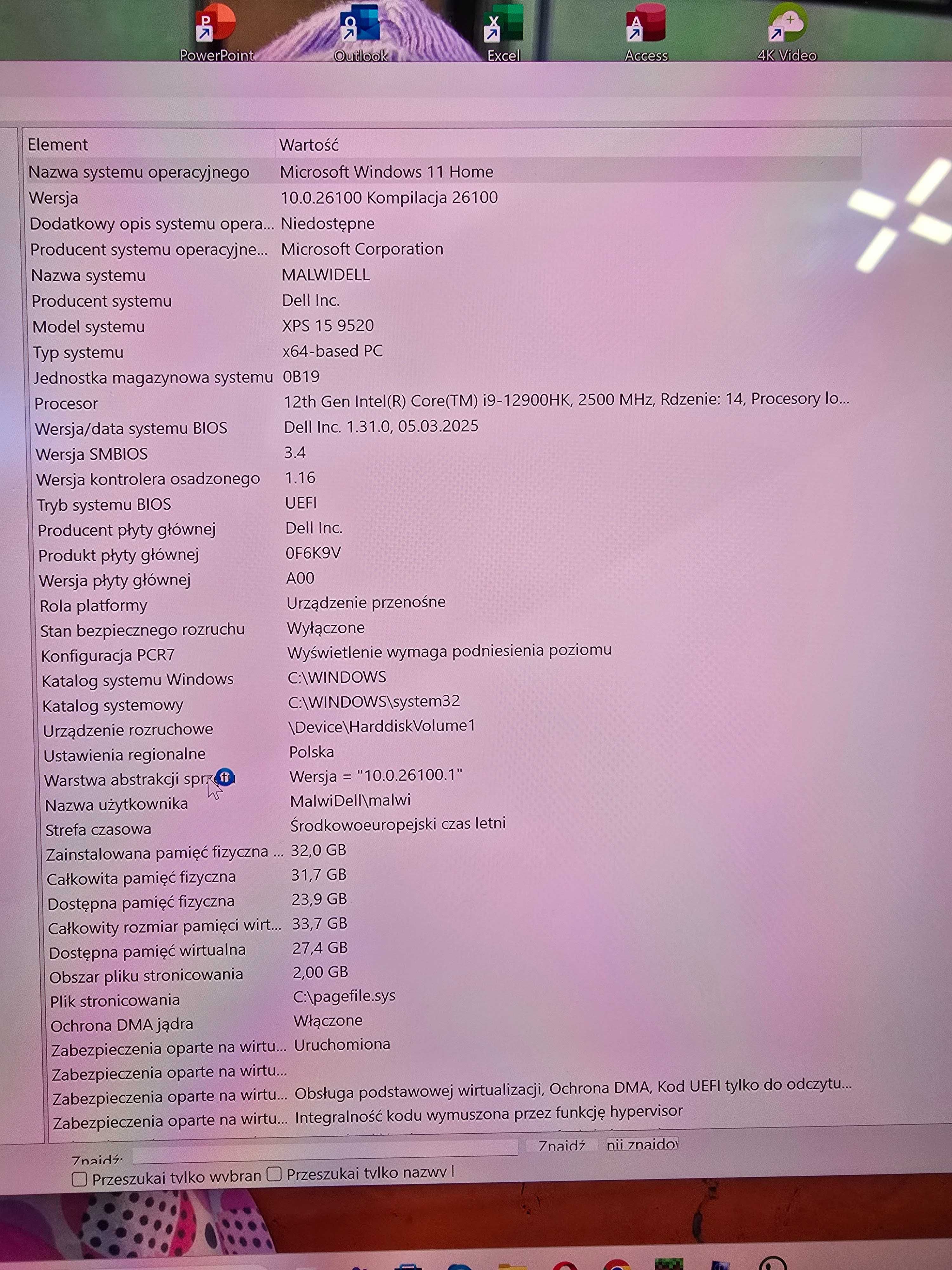 Aluminiowy DELL XPS 9520 i9-12900HK 32RAM RTX 3050Ti 3,5K dotyk W11