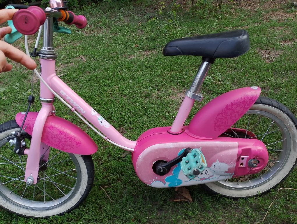 Rowerek różowy BTWIN koła 14