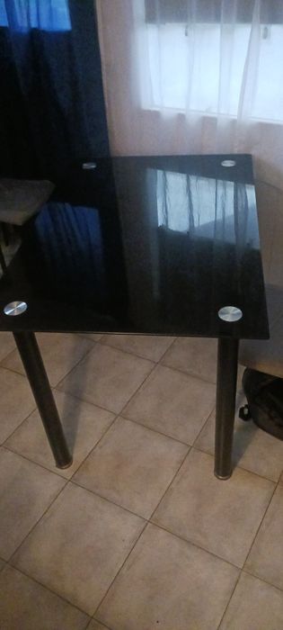Oportunidade Mesa vidro preto