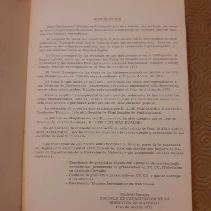 Diccionario Tecnico Aeronautico tomo III