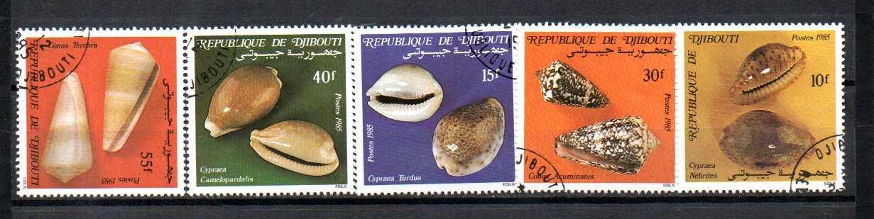 Znaczki Dżibuti - Muszle seria znaczków