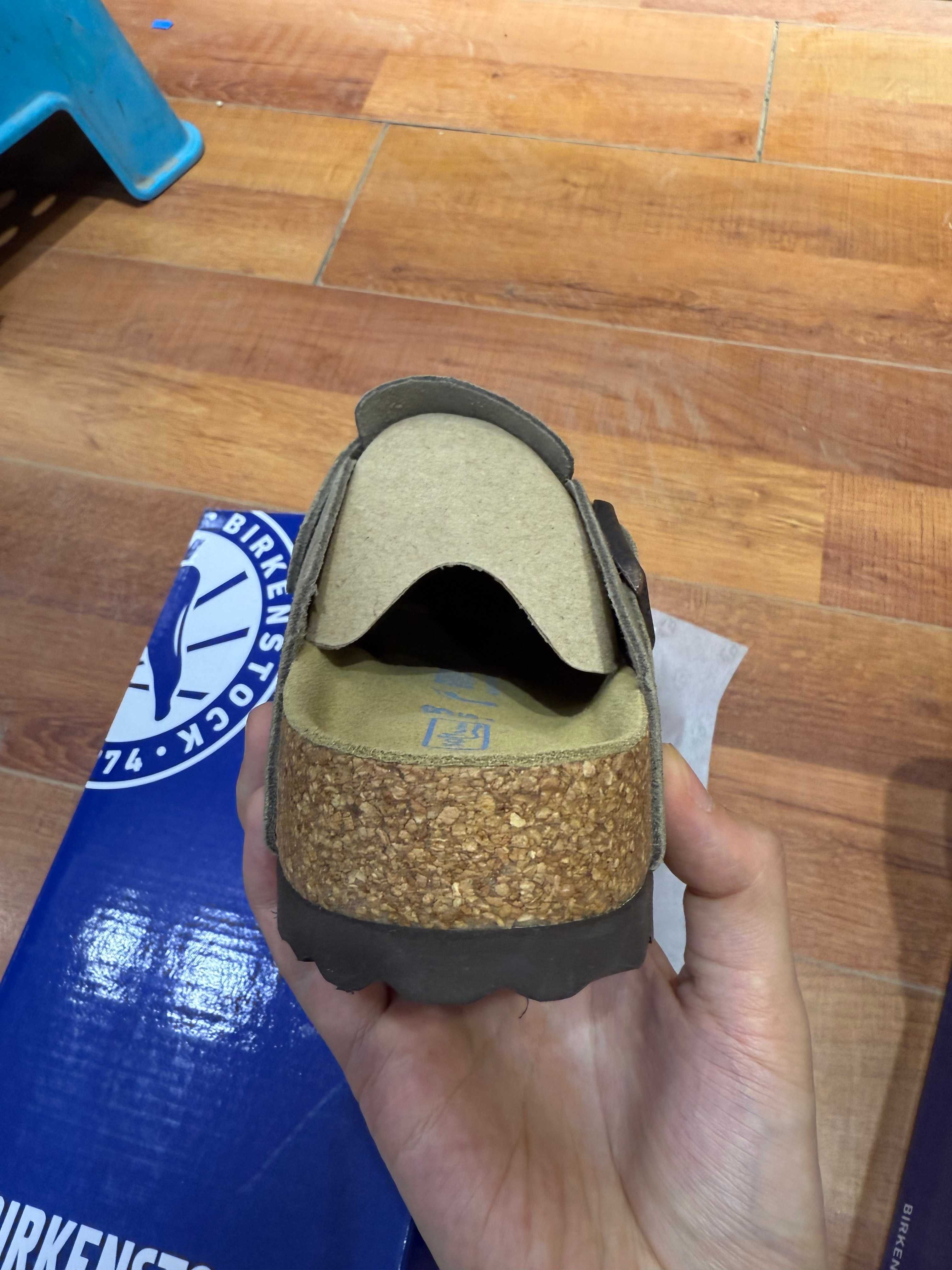 Buty Szaro-brązowy | Birkenstock bostonBS | Nowe Klapki | Roz.39