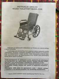 Wózek inwalidzki toaletowy Reha-Pol model 9100