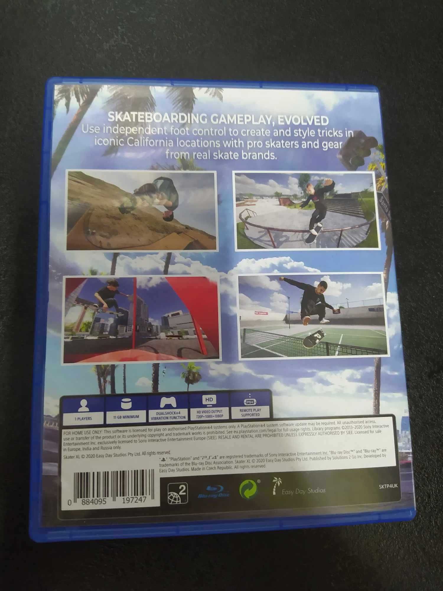 Skater XL PS4 Angielska wersja gry ps4 i ps4 deskorolka