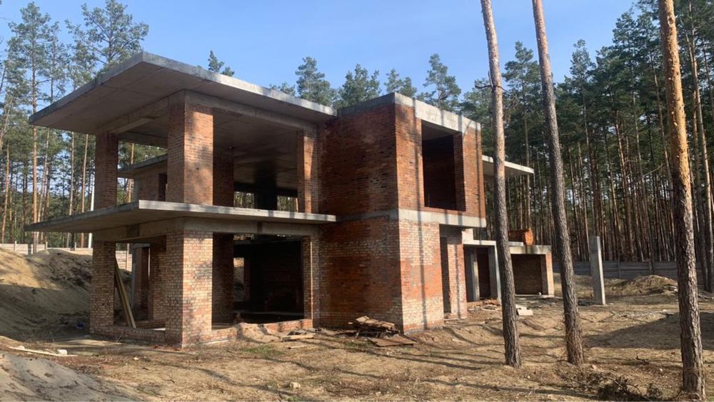 Современный дом в лесу, Пуща-Водица, с. Мощун