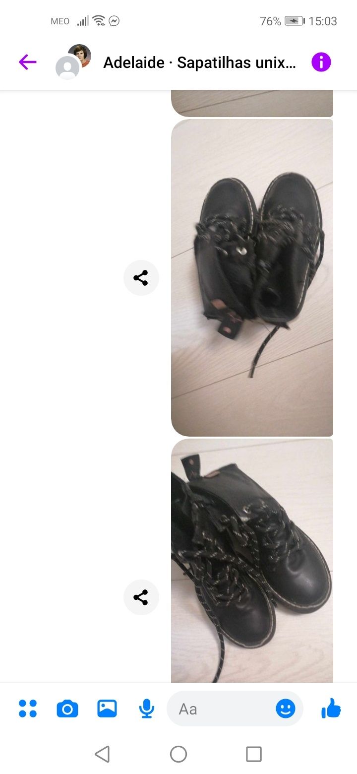 Vendo botas de menina