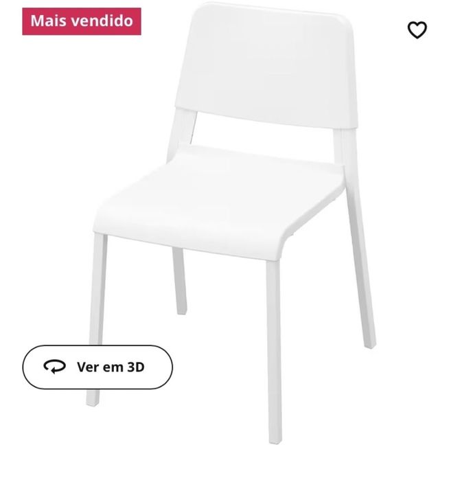 5 Cadeiras brancas TEODORES IKEA
