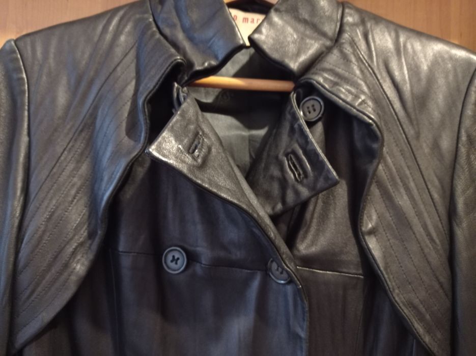 Пальто плащ кожаное Antonio Marras Италия
