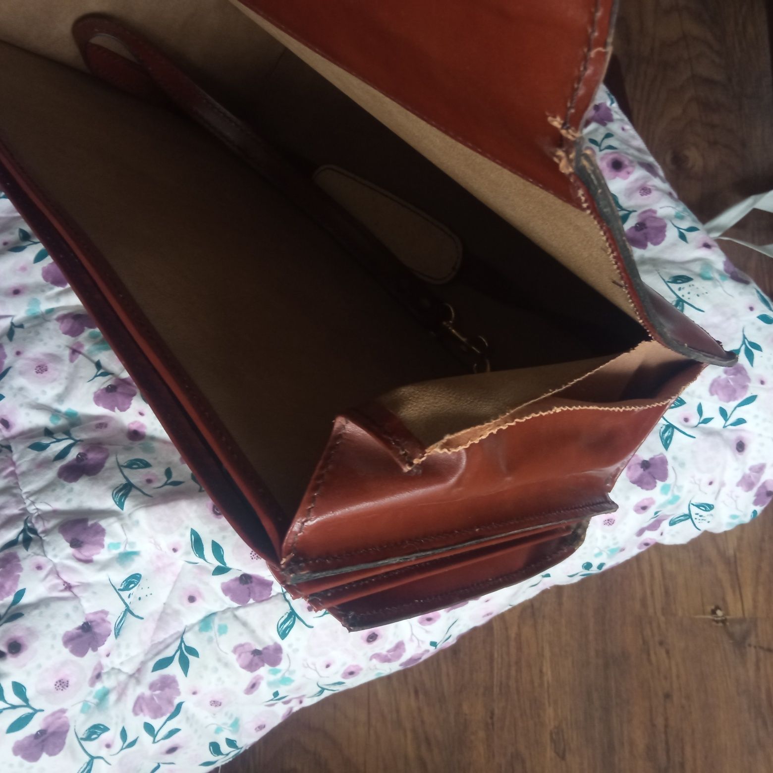 Torba skórzana męska 43 cm 30 cm