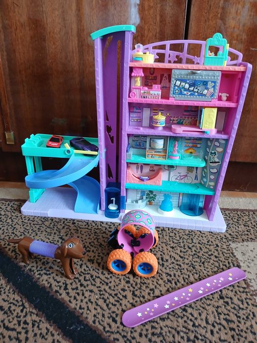 лот набір іграшок торговий центр з ліфтом будинок для ляльок