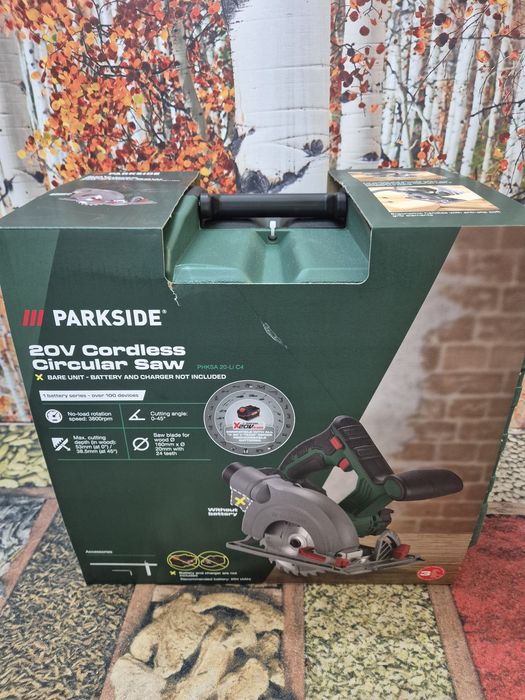 Piła tarczowa akumulatorowa parkside, nowa gwarancja