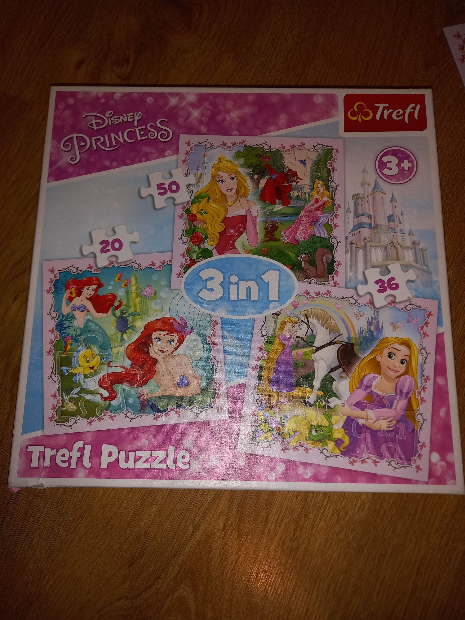 Puzzle 3 w 1 Princess Disney