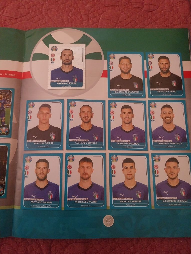 Caderneta completa Euro 2020 preview