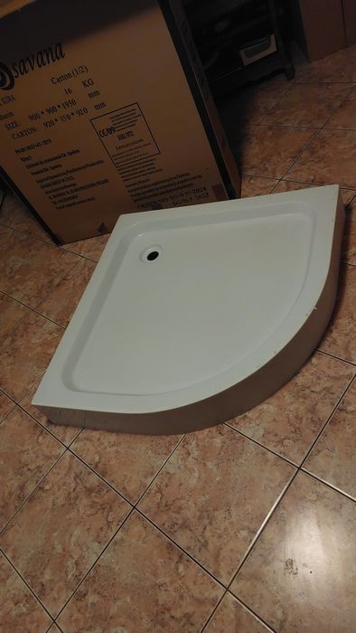 Brodzik prysznicowy kora 90x90 półokrągły